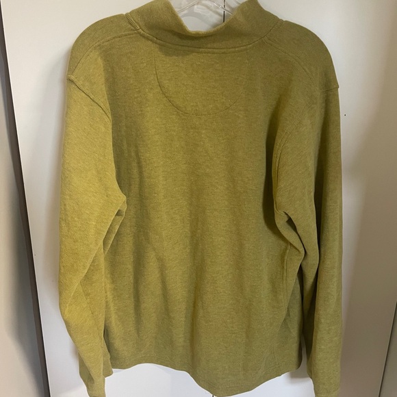 Orvis Khaki Quarter-Zip Pullover - Picture 4 of 4